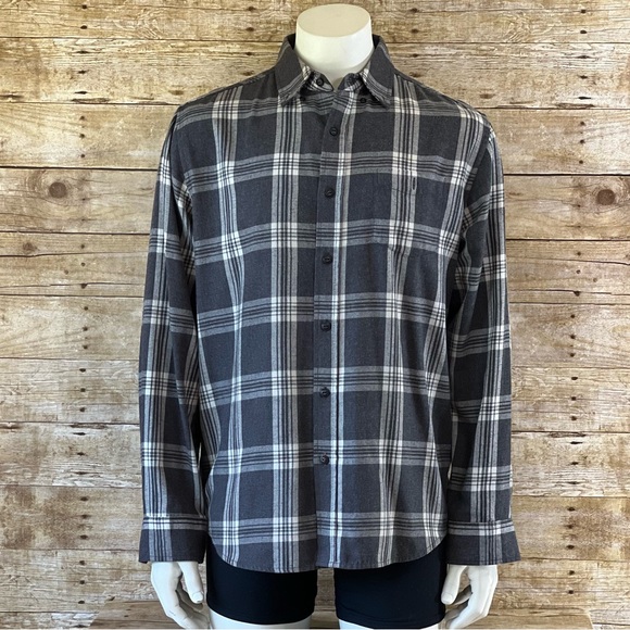 Waterproof Large Mens Shirt Gray Button Down - Picture 1 of 8